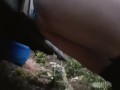 Pussy piss outside 