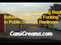 Cami Creams Exposes Big Booty Before Painful Anal Fuck in Public Storage Restroom - Sexy Voice ASMR