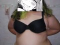 Chubby girl dancing