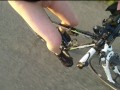 Sexy in Feinstrumpfhose auf der Radtour 2020