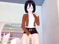 Attack on Titan Mikasa Masturbation 3D HENTAI