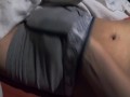 Step son has sensitive cock, cum on panties after a short time
