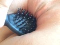 FAN REQUEST: Using Hairbrush The WRONG Way/Bristle Side First!