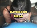 On her knees skeez. Sneaky blowjob and Cums in her throat. Giving head to Fred!