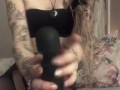 PETITE DREADLOCK BABE CUMS OVER MAGIC WAND