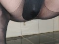 Pissing in stockings