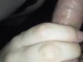 Sloppy blowjob while I finger myself! 