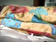 Vickys shaking loud moaning orgasm beneath blankets