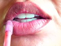 Pink Lips: Light Lip Gloss Fetish