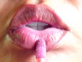 Pink Lips: Light Lip Gloss Fetish