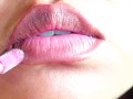Pink Lips: Light Lip Gloss Fetish