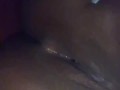 Pretty ebony pussy after cumming hard