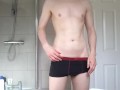 I striptease you then I play with my balls and nipples an shoot my massive load everywhere