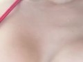 Flashing nipple at the beach 