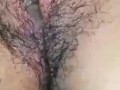 Eating babe's hairy pussy non stop until she fills my mouth with her cum