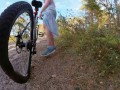 I led my Bike Partner a Scenic Place to Fuck! Ginger Redhead Teen PAWG Public Outdoor Cowgirl Cum
