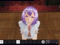 3D HENTAI cute teen cute girl breastfeeding cock