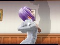 3D HENTAI cute teen cute girl breastfeeding cock