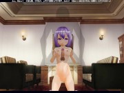 3D HENTAI cute teen cute girl breastfeeding cock