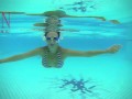 Underwater Mermaid. Amazing underwater show. Bikini underwater