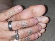 Playing with Dirty foot