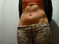 lashes on my belly my sagging belly moves sexy my stomach is excited by the movements of my skin