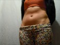 lashes on my belly my sagging belly moves sexy my stomach is excited by the movements of my skin