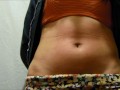 lashes on my belly my sagging belly moves sexy my stomach is excited by the movements of my skin