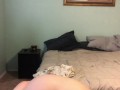 Pretty BBW MILF Strip Tease w/ Toys & Cums Riding BBC Dildo