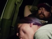 Sukie Rae gives blowjob in a truck