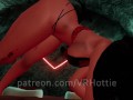 Sexy Red Devil Succubus Rides In POV Lap Dance in Sex Dungeon