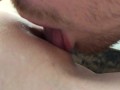 Tongue play with clit close to camera!