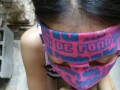 (4k) Asian girl blowjob outdoor สาวน่ารักอมควยโชว์ข้างบ้าน