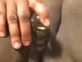 Solo shaven fat pussy