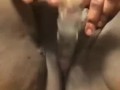 Solo shaven fat pussy