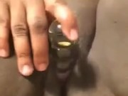 Solo shaven fat pussy
