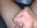 ON EDGE 8 INCH MONSTER COCK JERK OFF IN BED! INTENSE MOANING