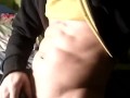 Showing mi sexy Abs hahaha like my Video :)