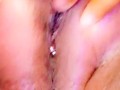 HORNY! Playing With My Creamy Hairy Pussy