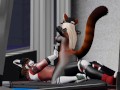 Public Gym Fuck Red Panda Cumflation Breeding - Second Life Yiff