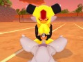 Pokemon - Vespiquen jerks Mewtwo - 3D Hentai
