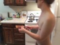 Jiggly Butt Babe Cooks an Omelet! Naked in the Kitchen Episode 8