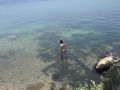 Candid Beach Voyeur (Clear Water Bikini Babe)