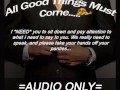 [M4F] All Good Things Must Come..... [AUDIO ONLY]