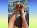 ZolaFoxxx plays with Toes outside medicinal clinic