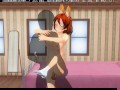 3D HENTAI fucked redhead girlfriend after a walk