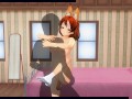 3D HENTAI fucked redhead girlfriend after a walk