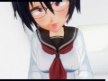 3D HENTAI POV schoolgirl rides your cock and does AHEGAO