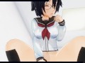 3D HENTAI POV schoolgirl rides your cock and does AHEGAO