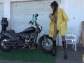Bikini Babe finds Harley Davidson and uses it to get off with a REVGASM© (Smartphone Version)540